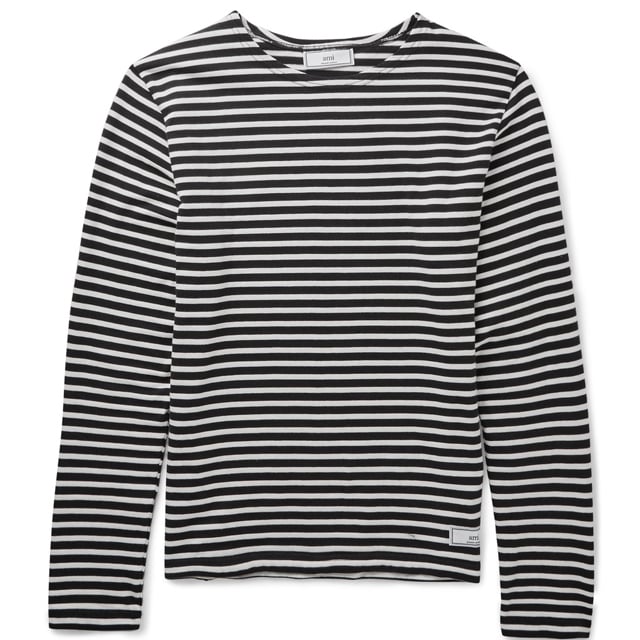 Ami Slim-Fit Striped Cotton T-Shirt ($170)