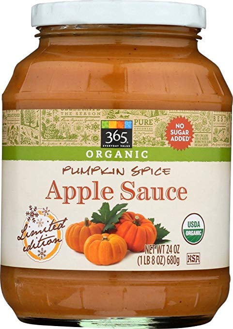 365 Everyday Value Organic Pumpkin Spice Apple Sauce ($3)