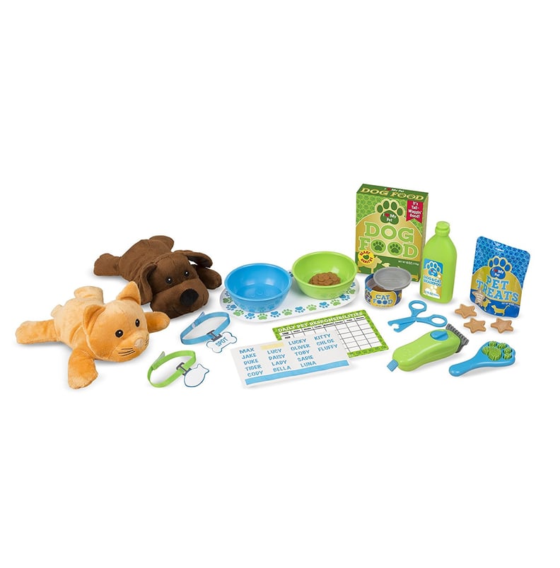 Melissa & Doug Feeding and Grooming Pet Care Set