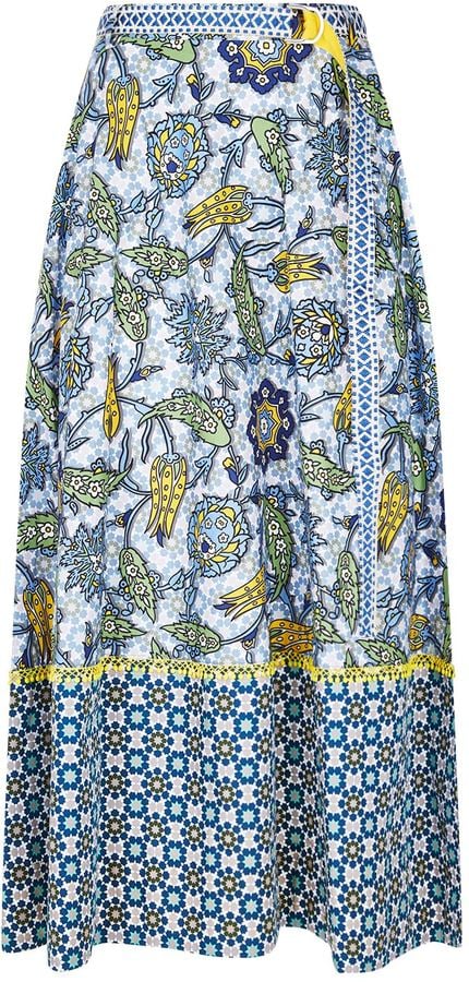 Max Mara Floral Print A-Line Skirt