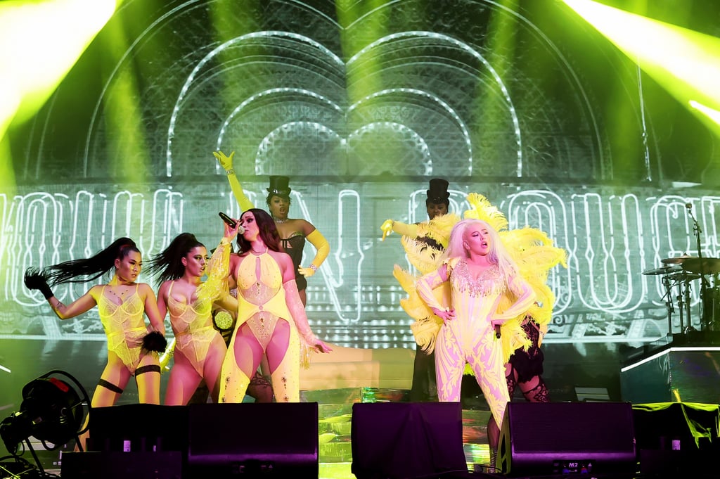 Christina Aguilera and Mya Reunite at LA Pride