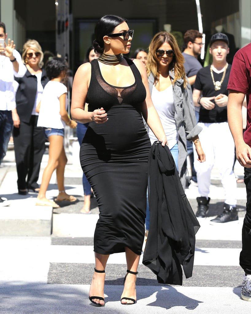 Kim Kardashian's Baby Bump in LA August 2015 | Pictures