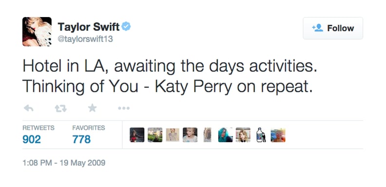 May 19, 2009: Taylor Mentions Katy