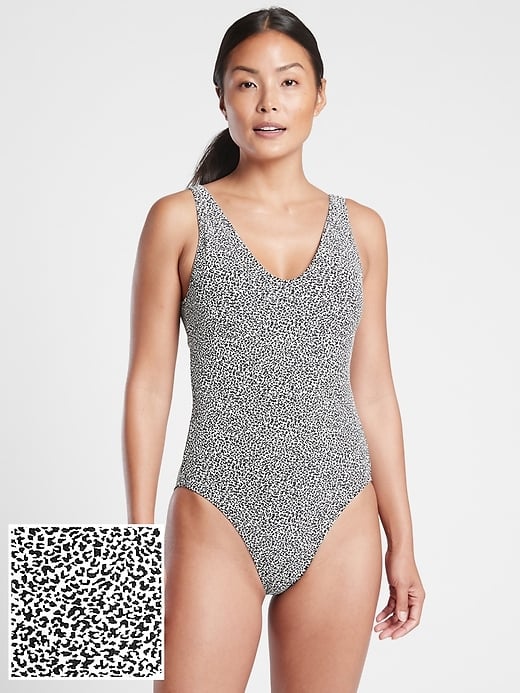 Athleta Seychelles Jacquard One Piece Swimsuit