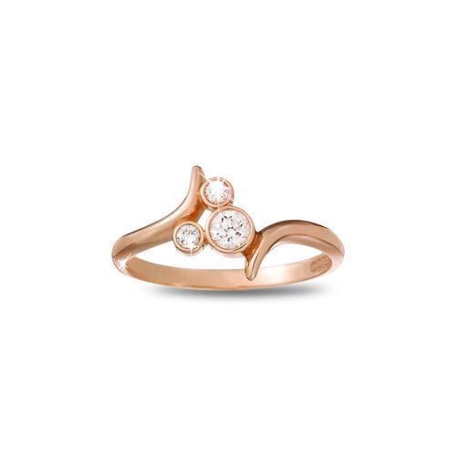 Diamond Mickey Mouse Icon Bypass Ring