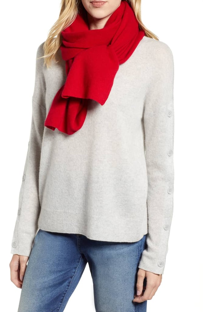 Halogen Solid Cashmere Scarf