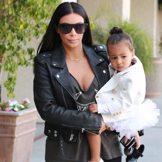 Kim Kardashian and North West Going to Dance Class
