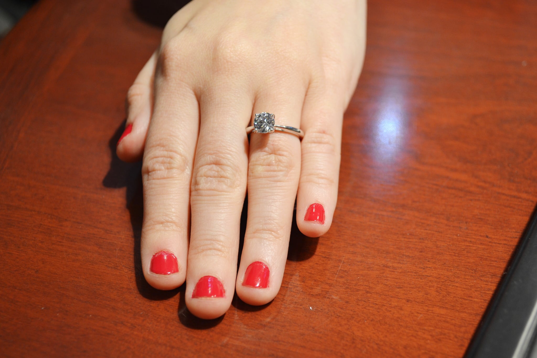 Diamond Carat Size Pictures Popsugar Fashion