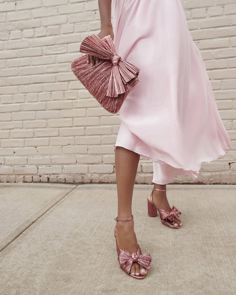 New Year's Eve Shoes: Loeffler Randall Camellia Rose Pleated Bow Heel