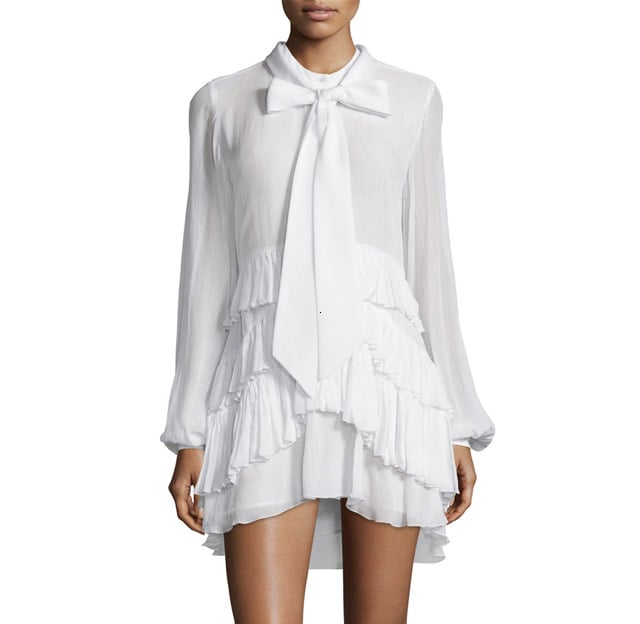 Rebecca Minkoff 'Vibkeke' Tie-Neck Ruffled Mini Dress ($348)