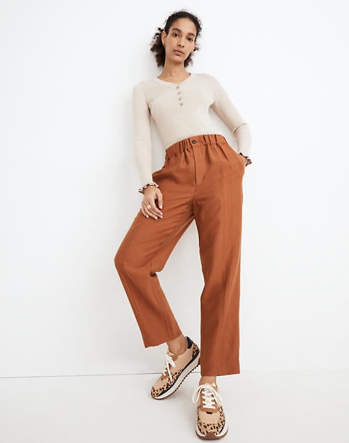 Madewell Tapered Huston Pull-On Crop Pants