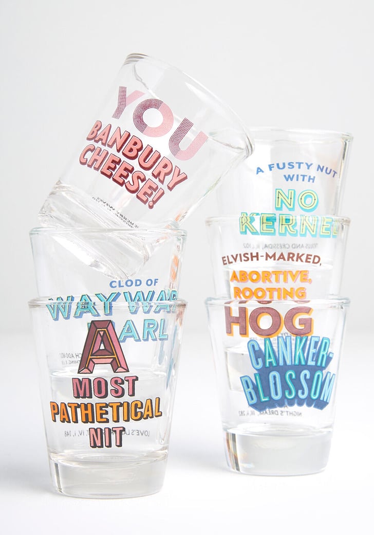 Shakespearean Insults Shot Glasses Best Products From Modcloth 2020