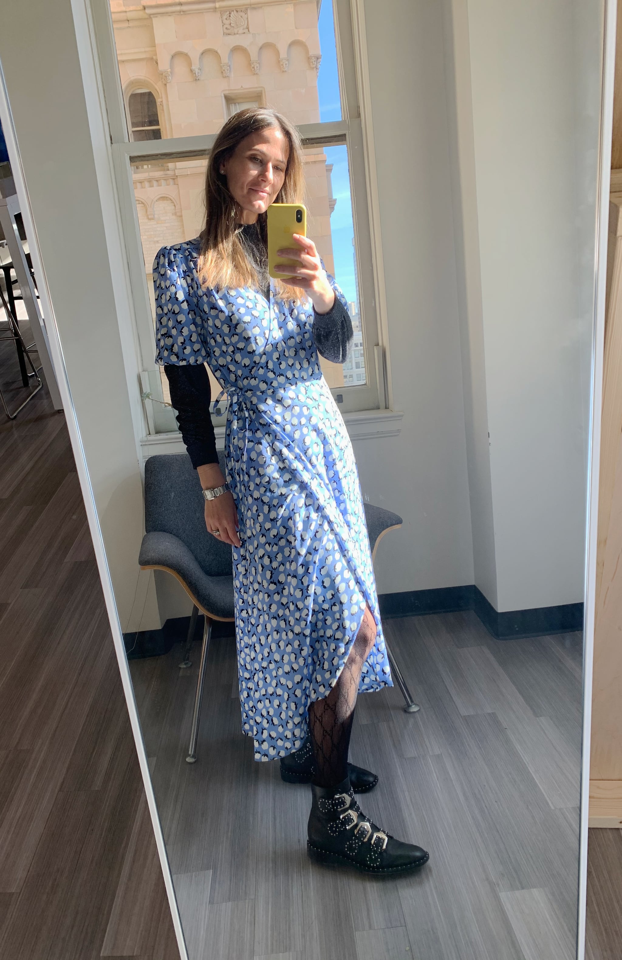 Popsugar printed midi dress on sale