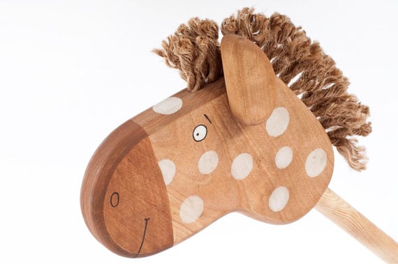 handmade wooden hobbyhorse