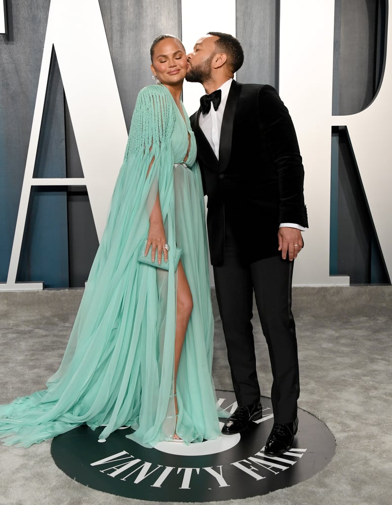 Chrissy Teigen and John Legend at the Vanity Fair Oscars Afterparty