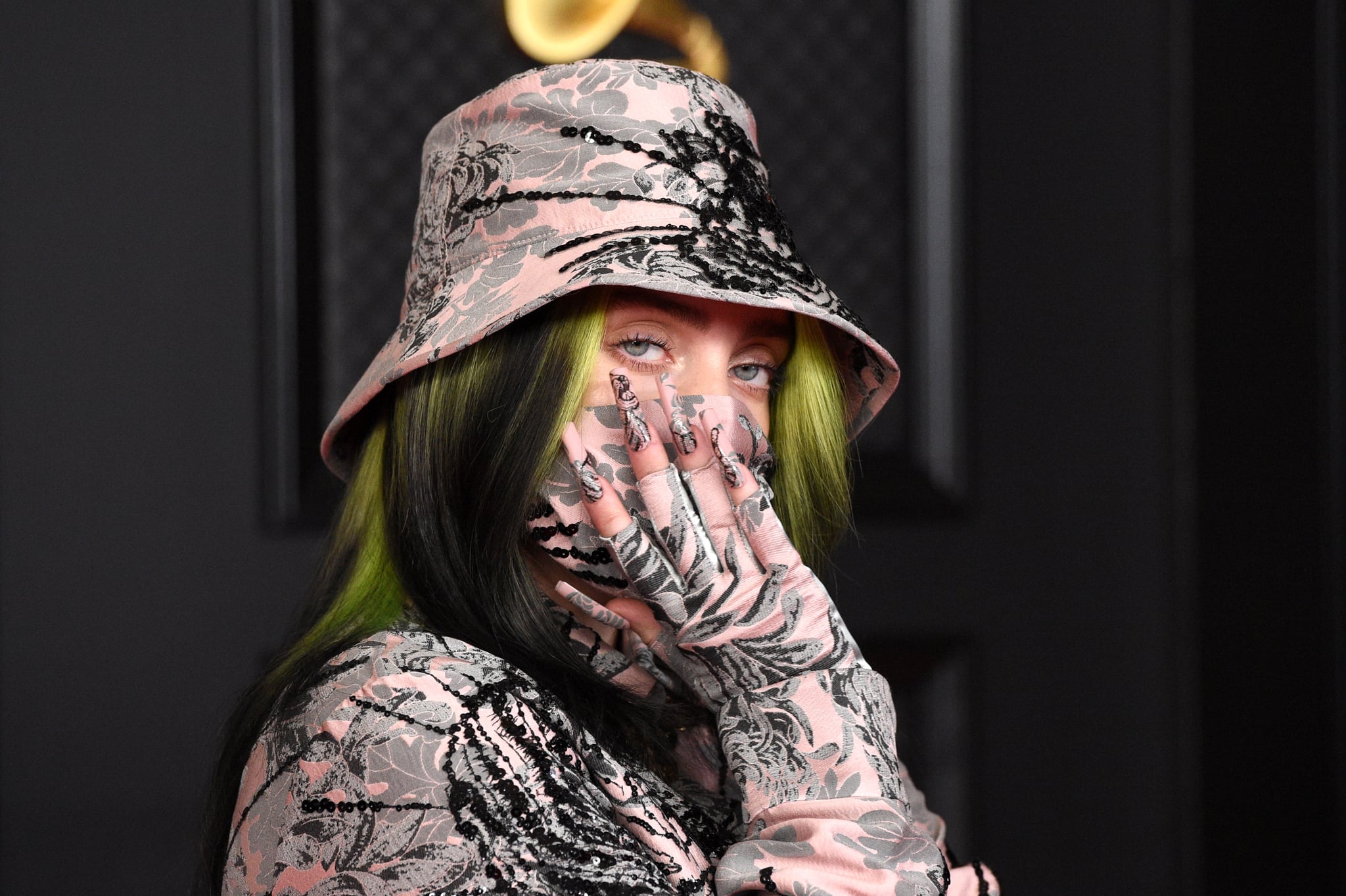 LOS ANGELES, CALIFORNIA - MARCH 14: Billie Eilish attends the 63rd Annual GRAMMY Awards at Los Angeles Convention Centre on March 14, 2021 in Los Angeles, California. (Photo by Kevin Mazur/Getty Images for The Recording Academy )