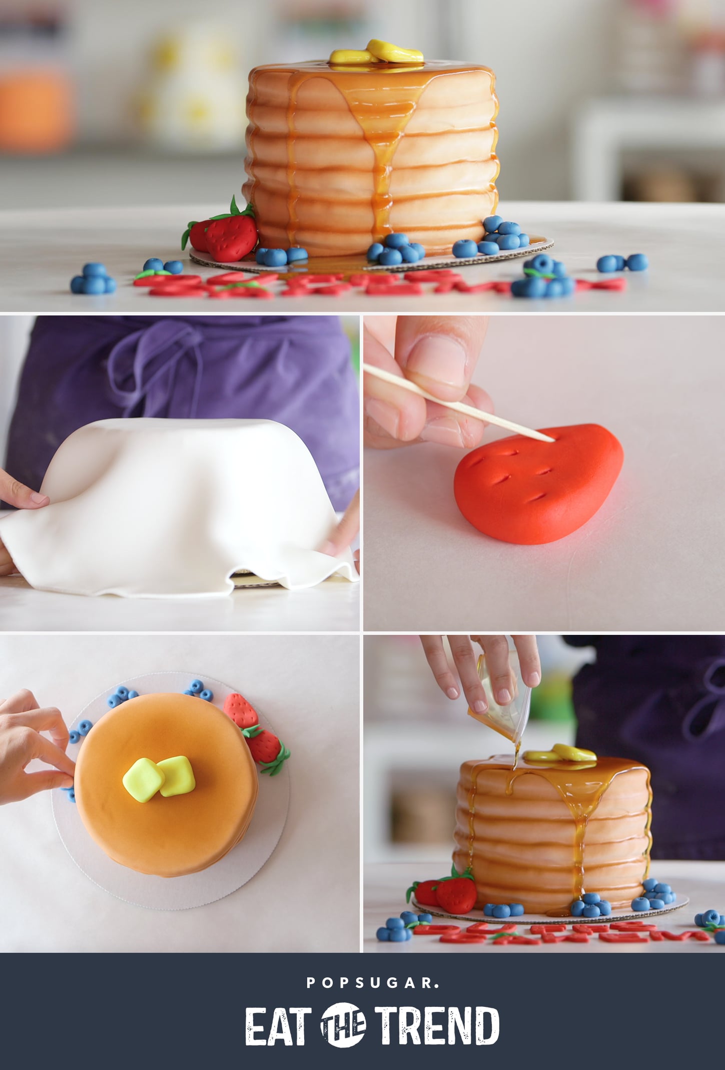 Pancake Cake Tutorial POPSUGAR Food