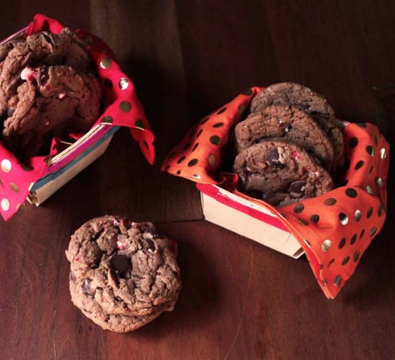 Chocolate Chip Nutella Candy Cane Cookies