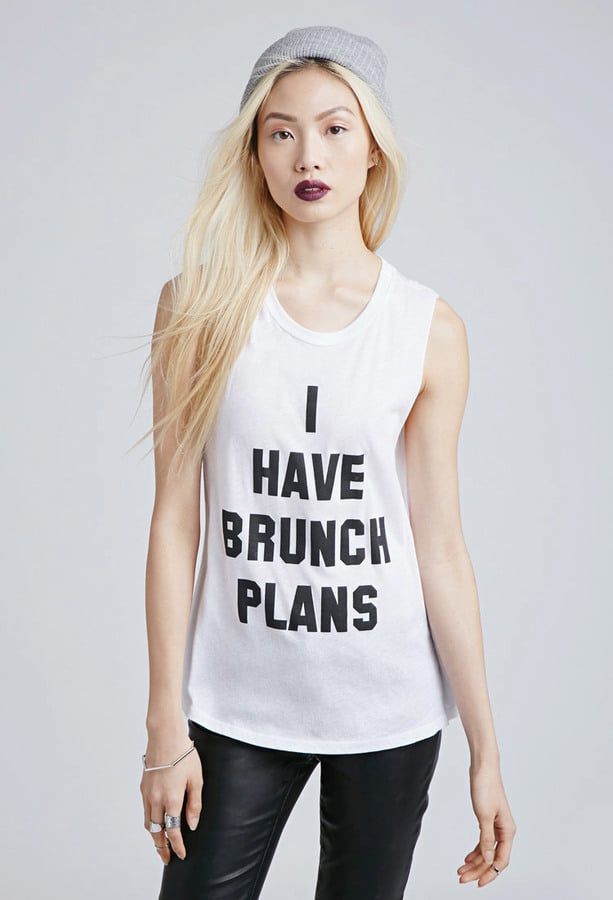 Forever 21 Brunch Plans Muscle Tee