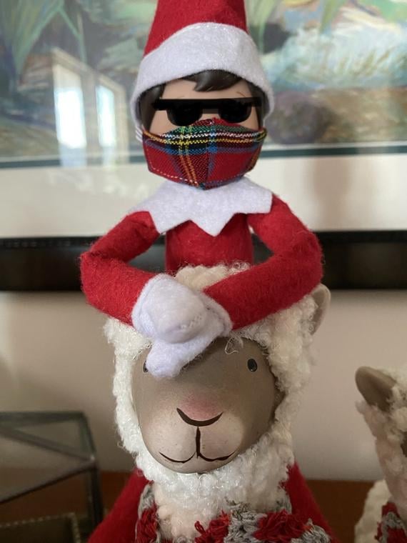 Elf on the Shelf Face Mask