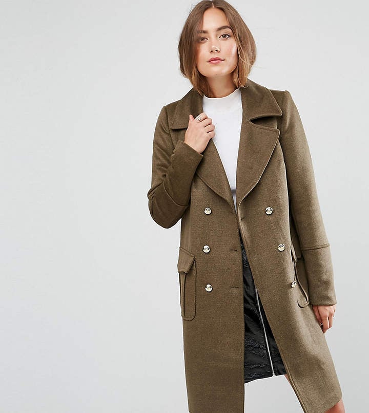 Y.a.s Tall Military Pocket Detail Double Breasted Coat