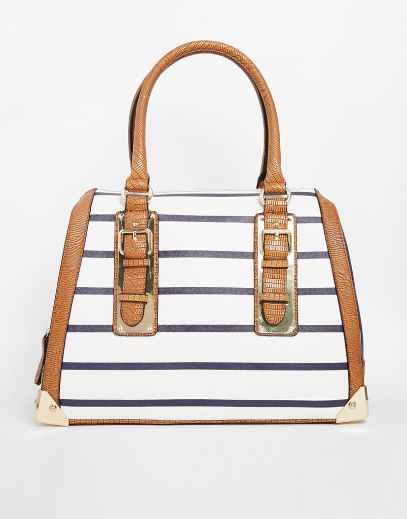 Aldo Barrel With Metal Plate Detailing ($65)
