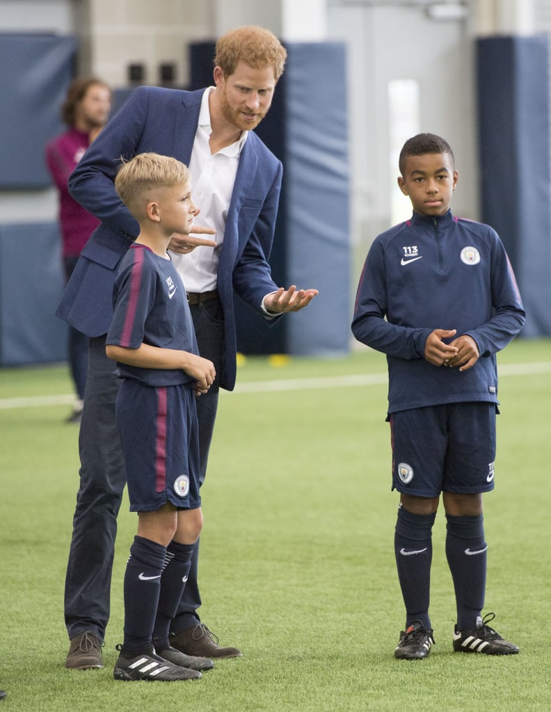 Prince Harry in Manchester, England, September 2017