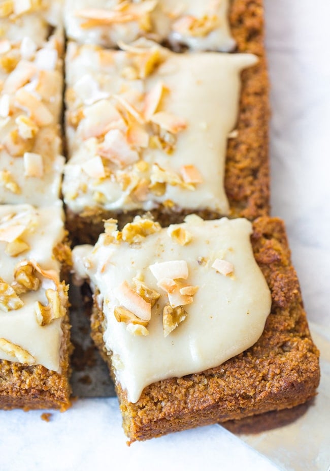 Vegan Carrot Cake Bars