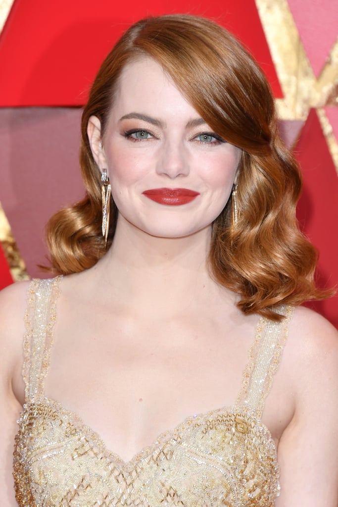 Emma Stone Hair And Makeup At The 2017 Oscars Popsugar Beauty Photo 4 
