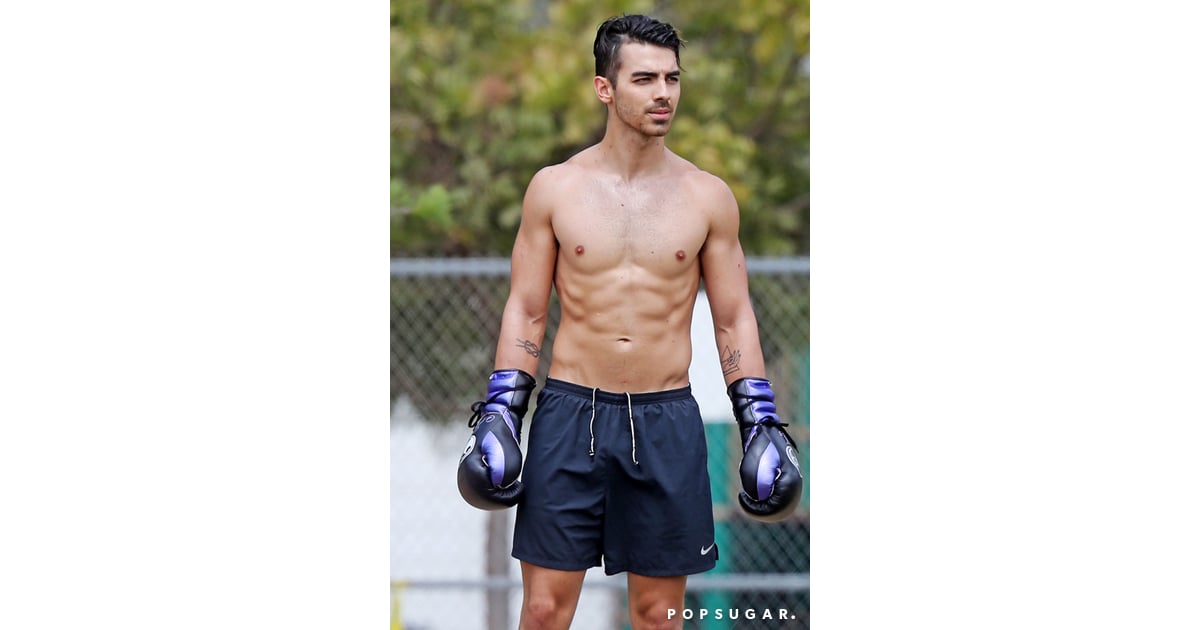Joe Jonas Took Up Boxing Celebrity Guy Shirtless Workouts POPSUGAR