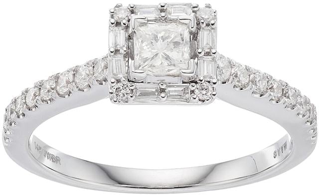 Simply Vera Vera Wang 14k White Gold Diamond Ring