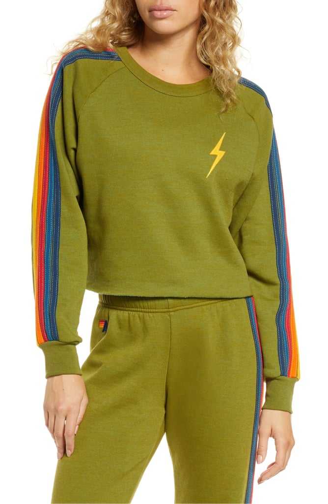 Aviator Nation Bolt Crop Sweatshirt