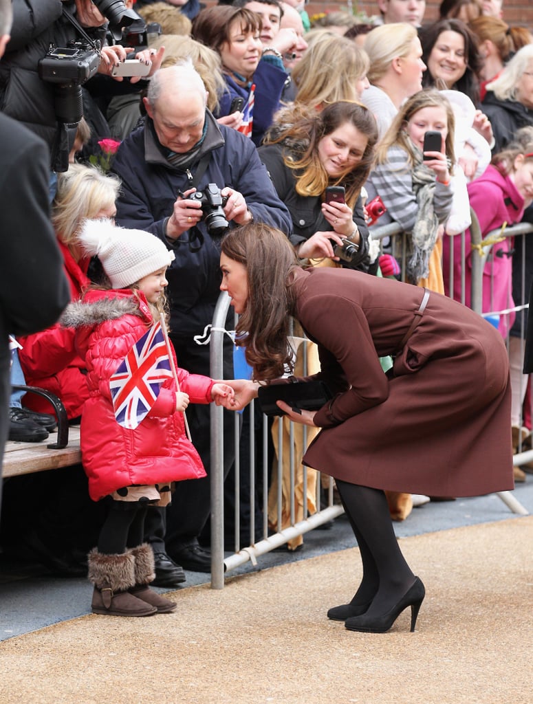 When She Made Sure to Shake This Little Girl's Hand