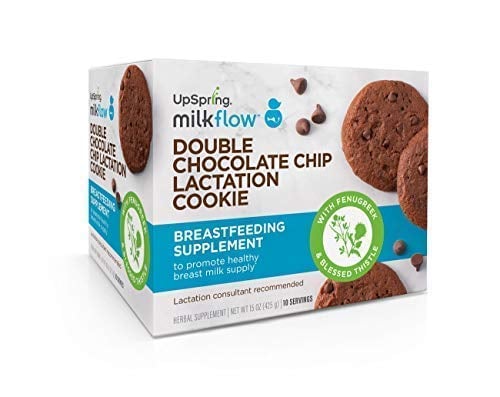 UpSpring Milkflow Fenugreek and Blessed Thistle Lactation Cookies Double Chocolate Chip