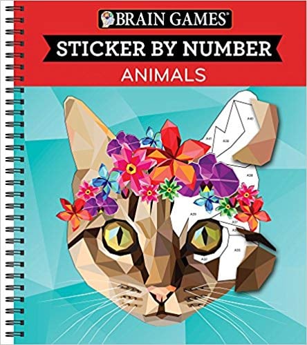 Brain Games Sticker by Number: Animals