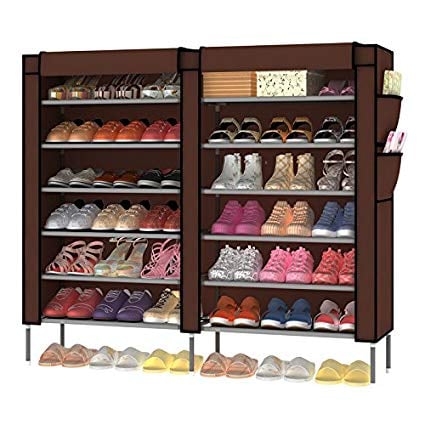 H&B Luxuries 7-Tier Portable Shoe Rack Organizer