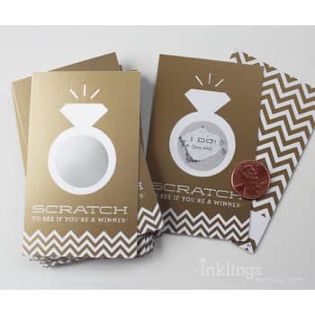 Bridal Scratch-off Game - Gold Glitter – Inklings Paperie