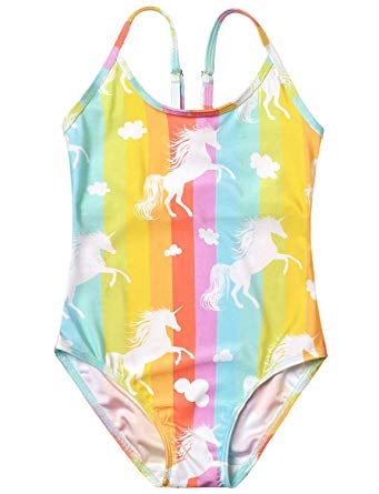 Rainbow Stripes Bathing Suit