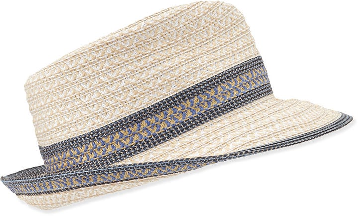 Eric Javits Big Deal Woven Fedora Hat 