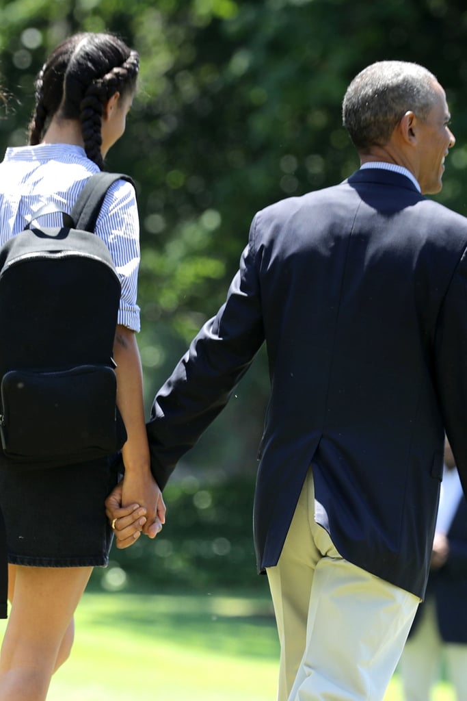 This heartwarming father-daughter moment between Barack and Malia came just in time for Father's Day in 2016.