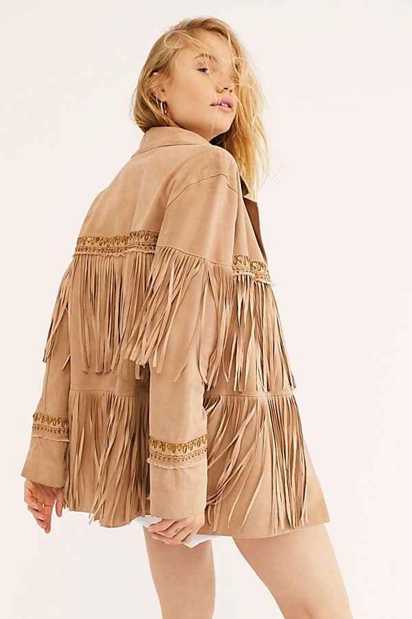 Brenda Knight Fringe Embroidered Jacket