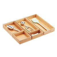 Container Store Stackable Bamboo Drawer Organisers