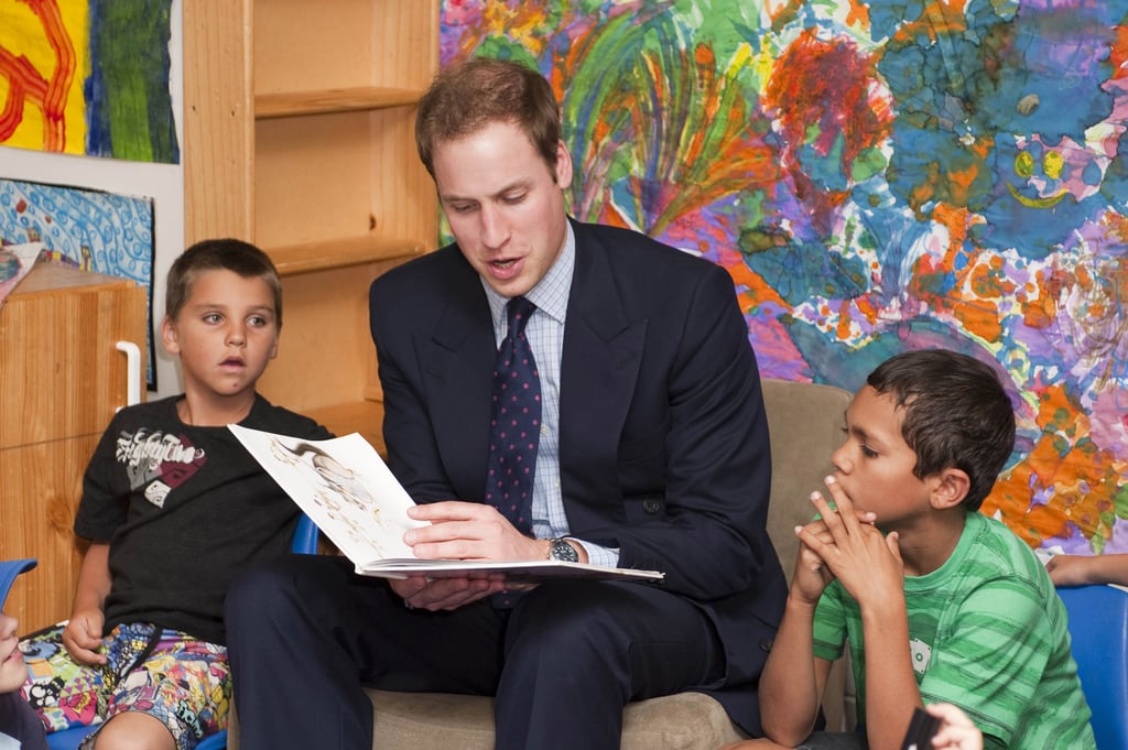 When He Read to a Group of Kids in Australia