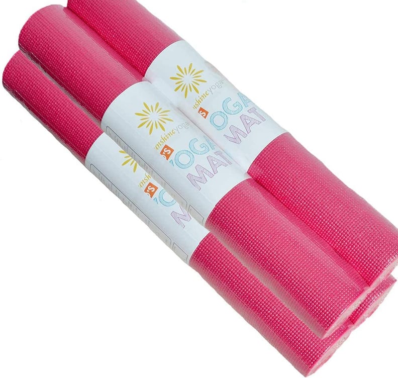 Baby Pink Colour Yoga Mat by TintoDesigns - Pixels Merch