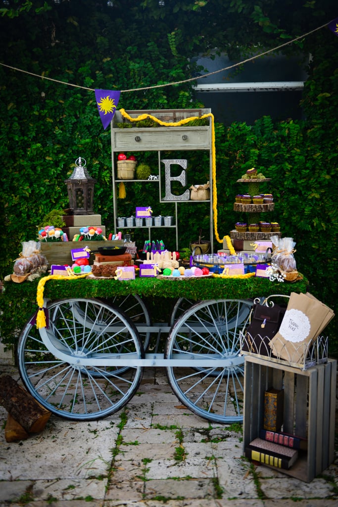 Dessert Cart Rapunzel Tangled Birthday Party Ideas POPSUGAR Family