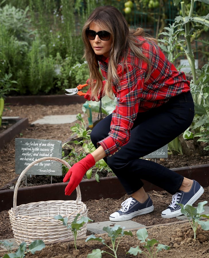 Melania's Gardening Outfit