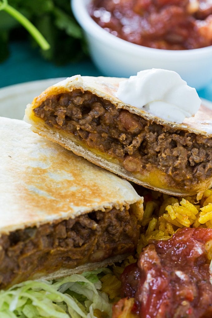 Beef and Bean Burritos