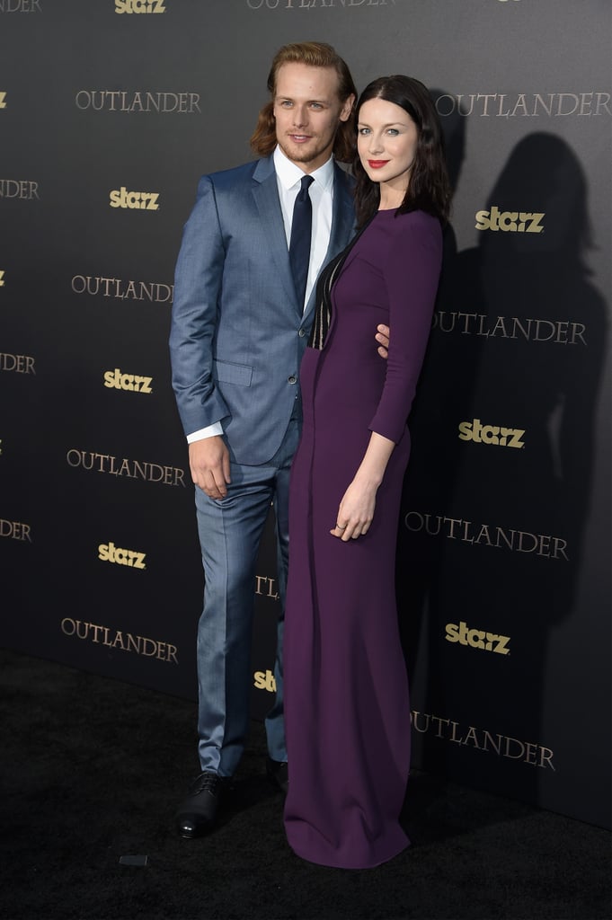 Caitriona and Sam got close on the carpet.