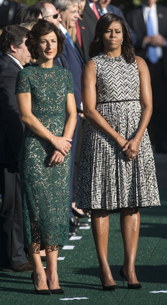 Michelle Obama's Pleated Dress | October 2016