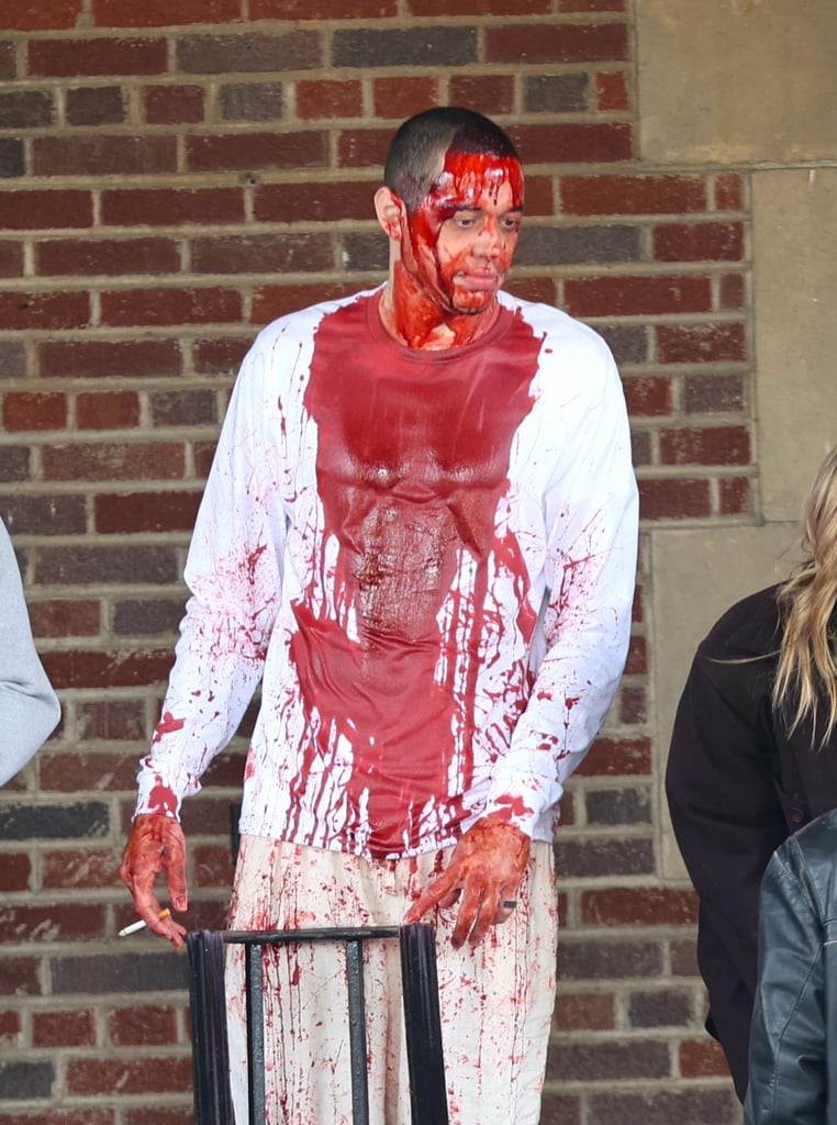 Pete Davidson Covered in Blood on the Set of The Home